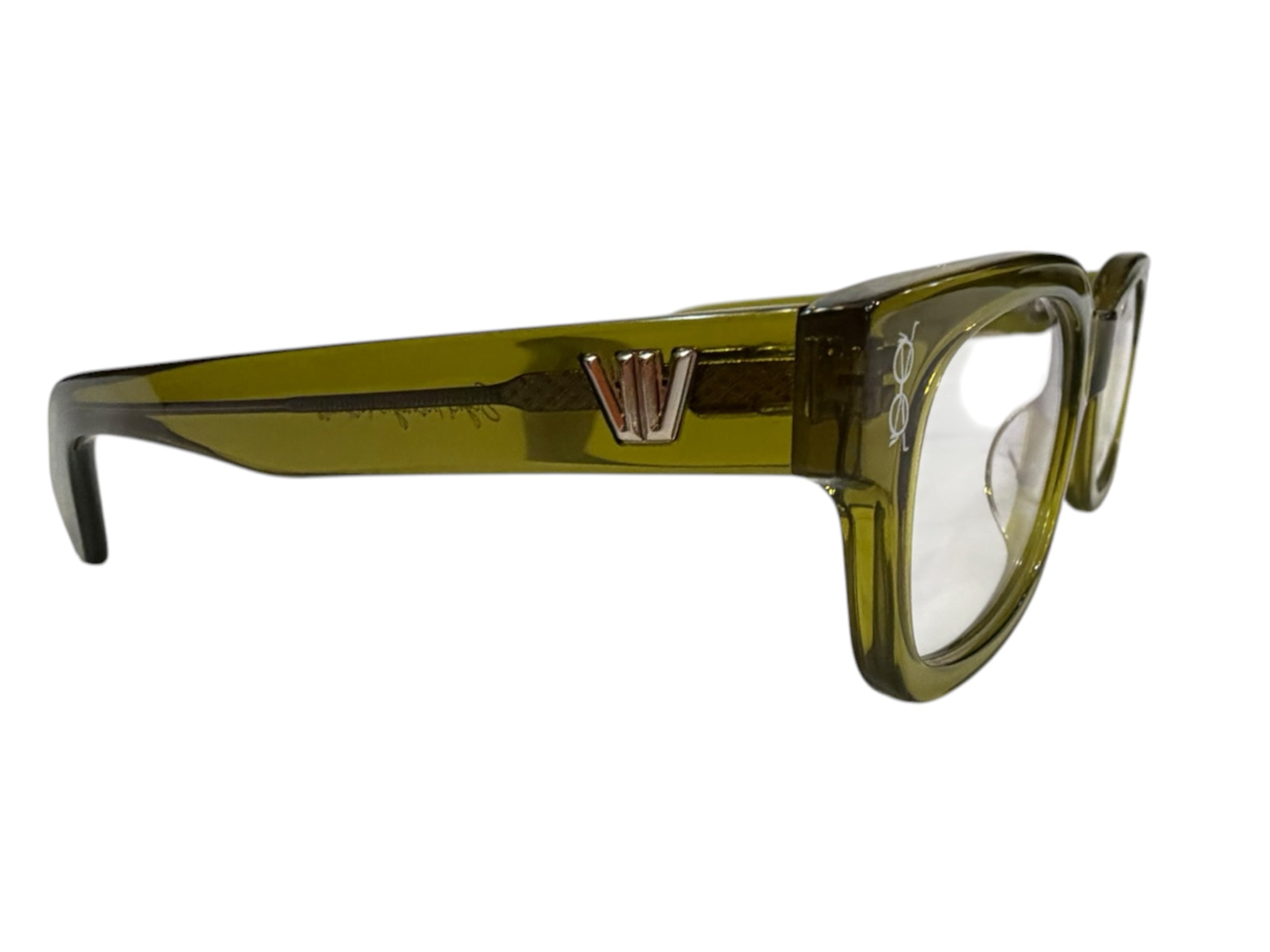 VVIZYONÈRI SPECS Collection Emerald green Frame|Clear transparent lenses