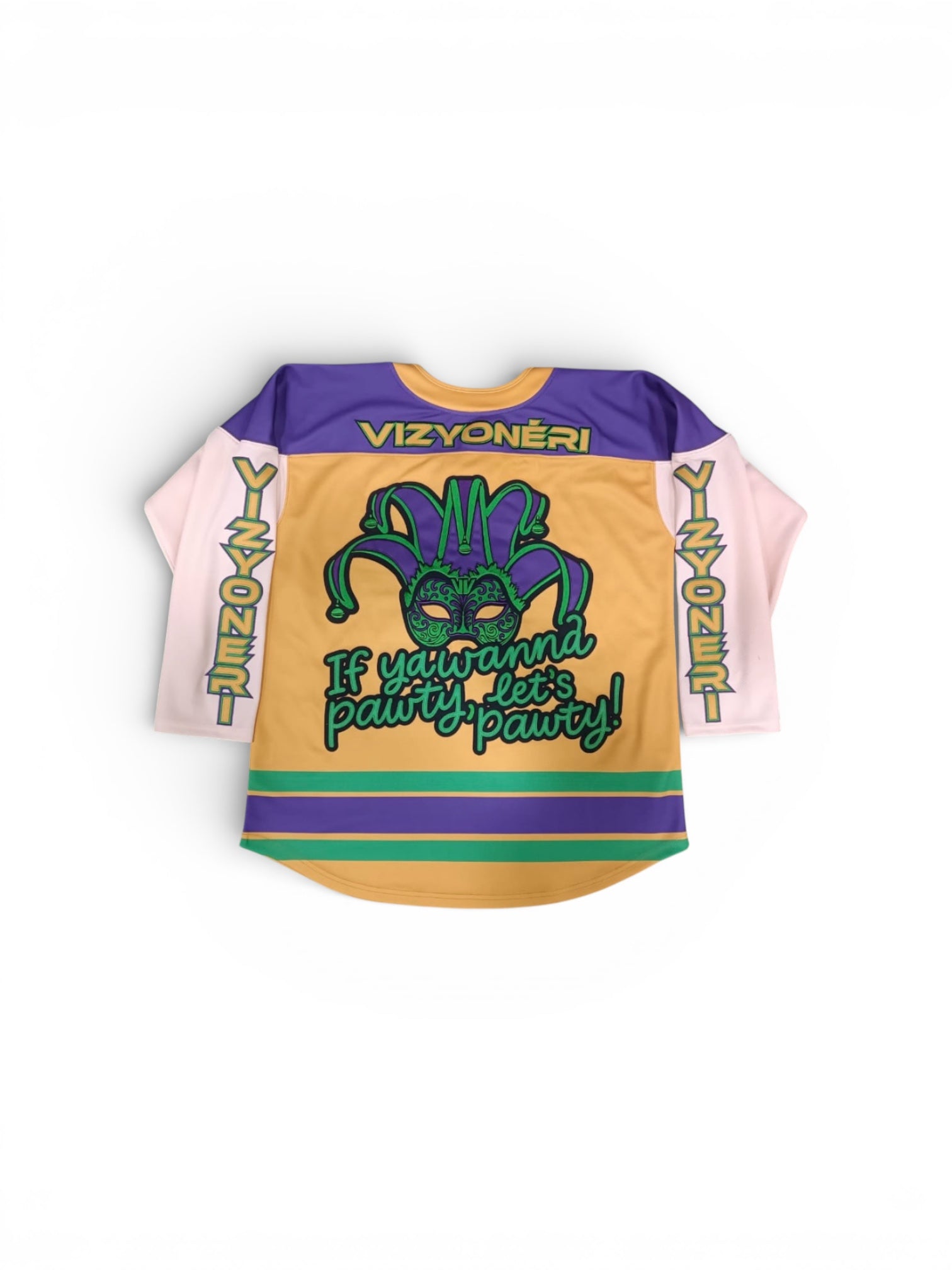 Unisex Mardi Gras 'Hockey Jersey"