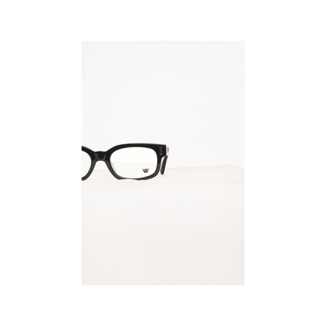 Square Black Frame | Clear Transparent Lenses