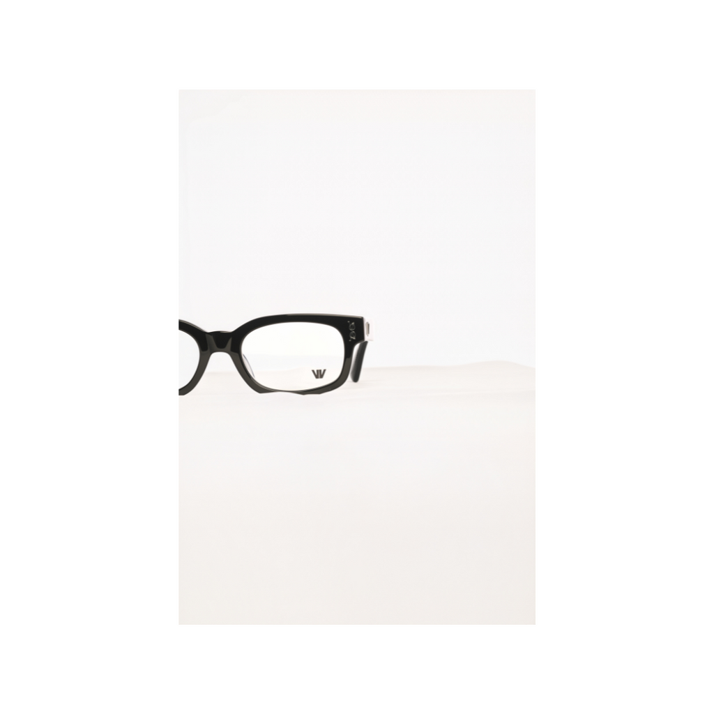 Square Black Frame | Clear Transparent Lenses