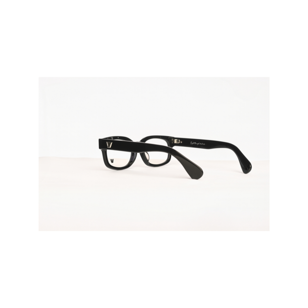 Square Black Frame | Clear Transparent Lenses