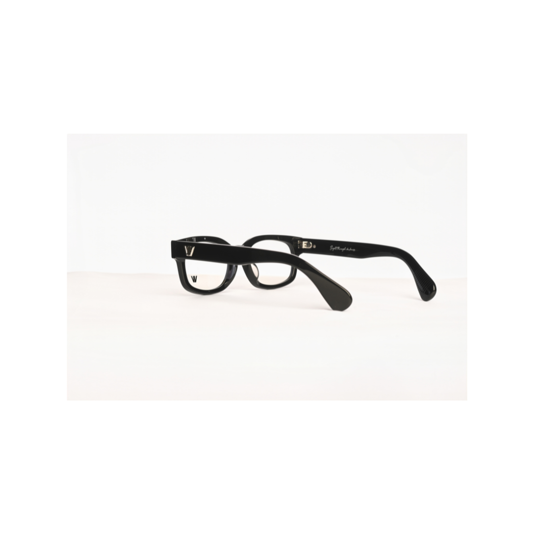 Square Black Frame | Clear Transparent Lenses