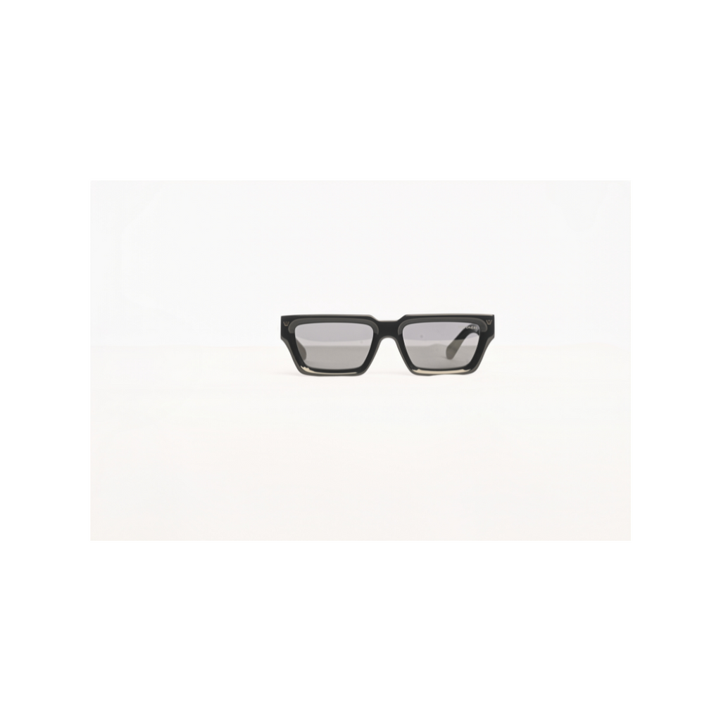 Square Black Bevel Frame | Dark Nylon Lenses