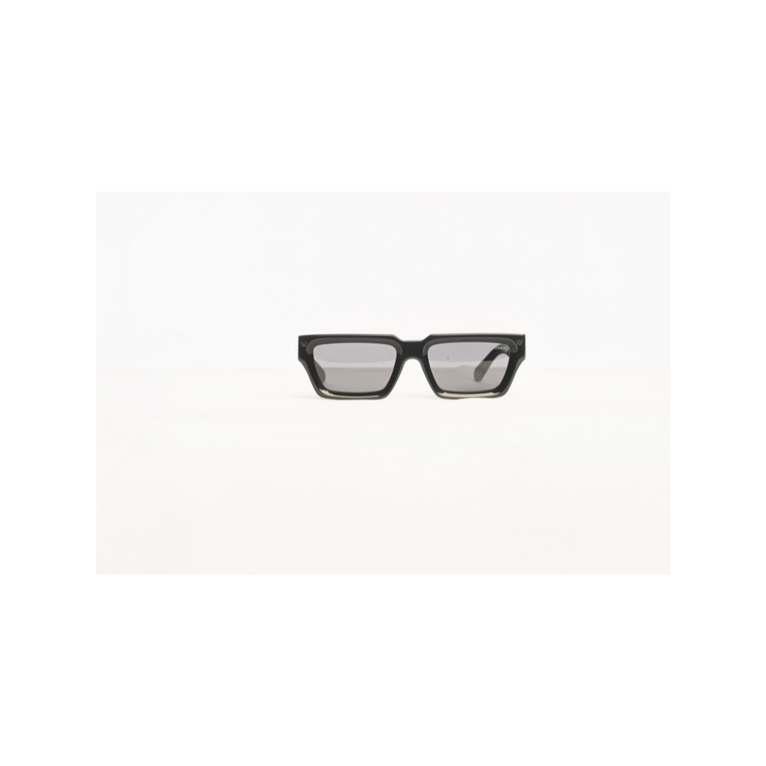 Square Black Bevel Frame | Dark Nylon Lenses